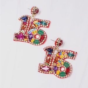 Sweet 16 Sequin Earrings